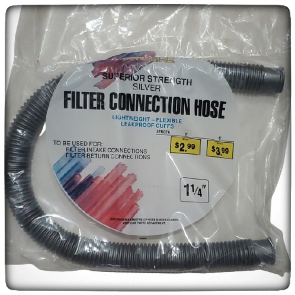 Filter Connection Hose Silver Superior Strength-3'